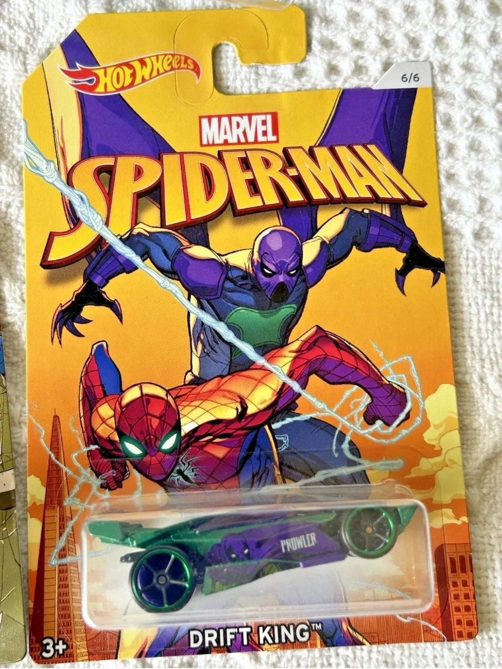 Hot Wheels Marvel Spider‑Man 2016 Complete Set of 6 – Diecast Cars – New
